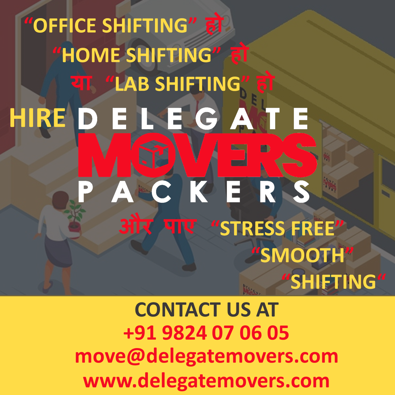Hire Delegate Movers and Packers