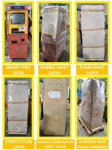 Packing Process of Smart Post Kiosk by Delegate Movers And Packers.