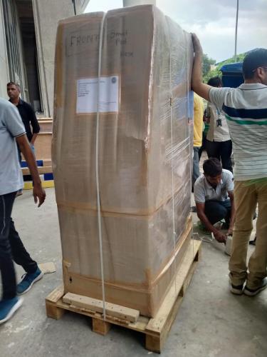 Packing & Crating of Smart Post Kiosk from CDAC, Bangalore by Team of Delegate Movers And Packers