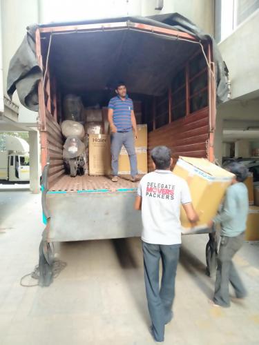 Loading of Vehicle for Domestic Door to Door relocation By Delegate Movers And Packers