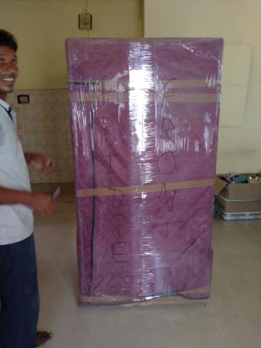 Packing of Side by Side door Fridge by Delegate Movers And Packers