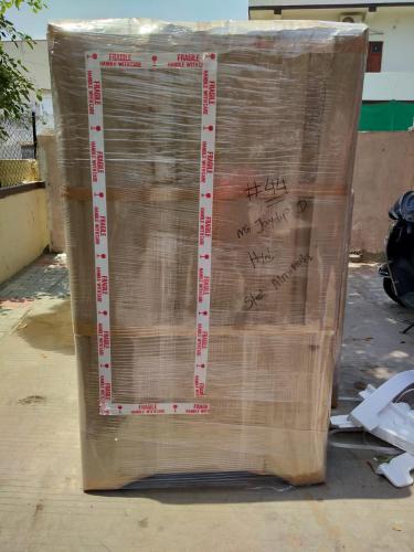 Packing of Steel Almirah for Domestics Relocation by Delegate Movers And Packers