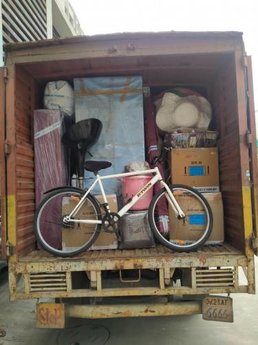 Vehicle Loaded with Household Shipment by Delegate Movers And Packers